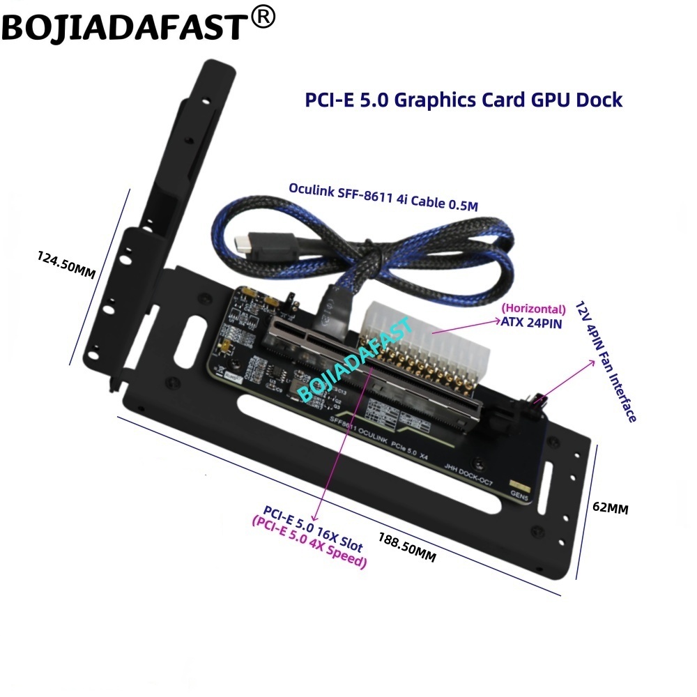 Oculink Egpu Dock Graphics Card - Placa Gráfica Externa PCI-E 5.0 X4