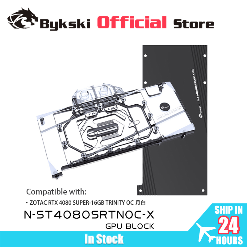 Rtx 4080 Super 16Gb - Bloco de Resfriamento Líquido Bykski N-ST4080SRTNOC-X