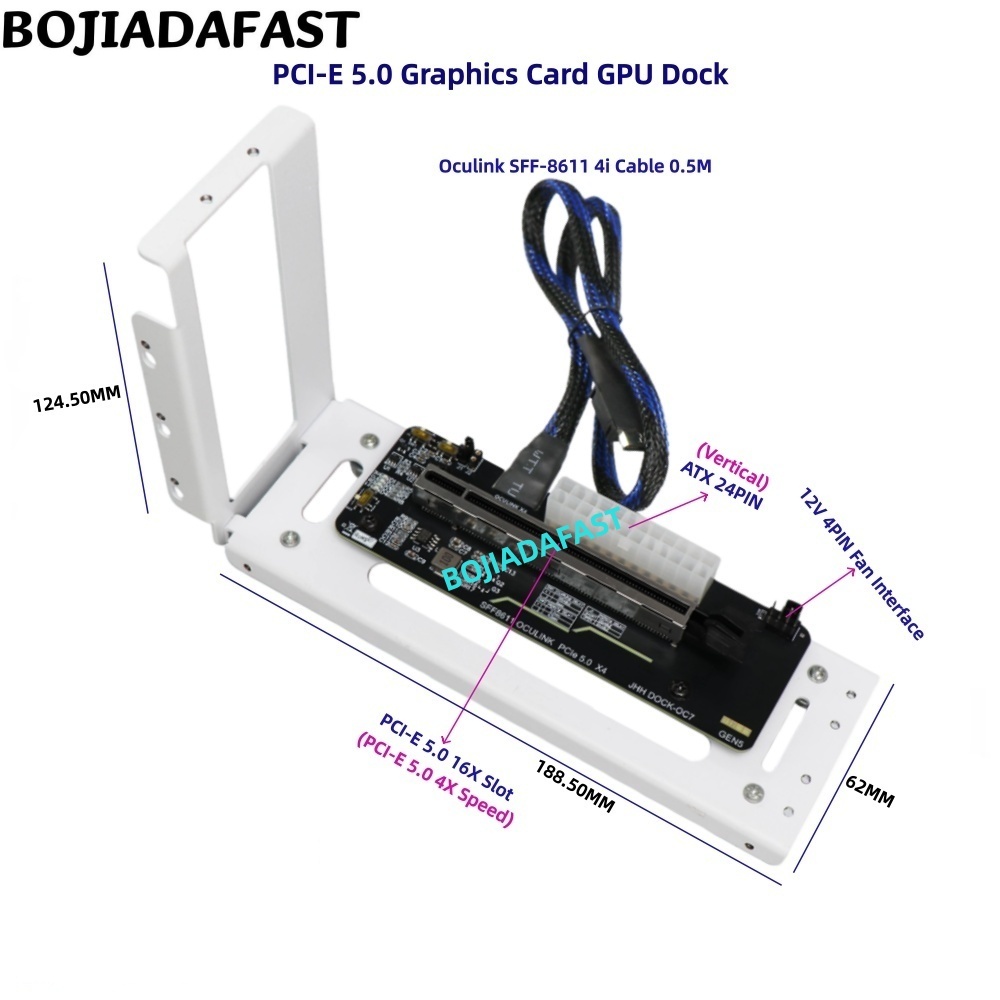 Oculink Egpu Dock Graphics Card - Placa Adaptadora PCI-E 5.0 16X GEN5