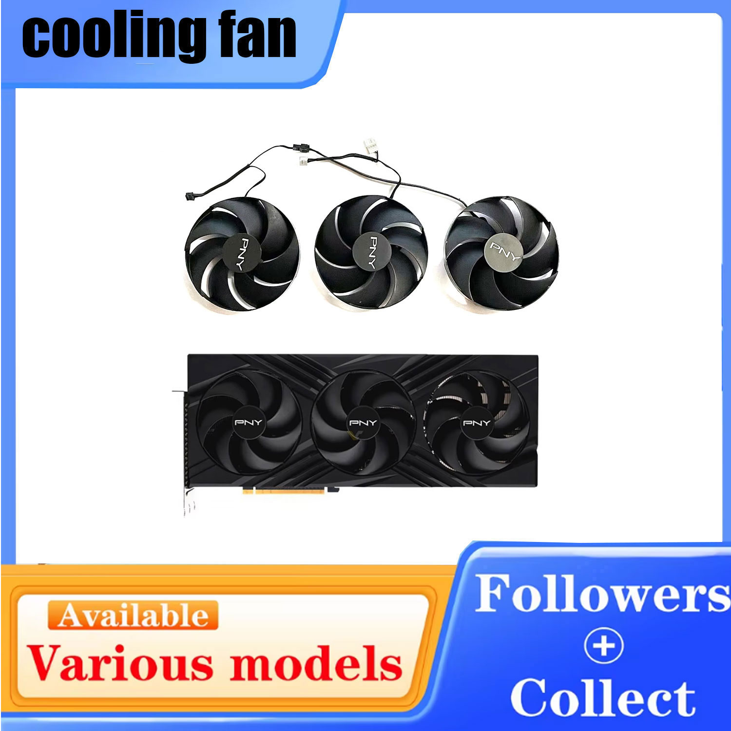 Rtx 4090 24Gb Graphics Card - Ventoinha nova FD10020M12D 100MM 4PIN DC