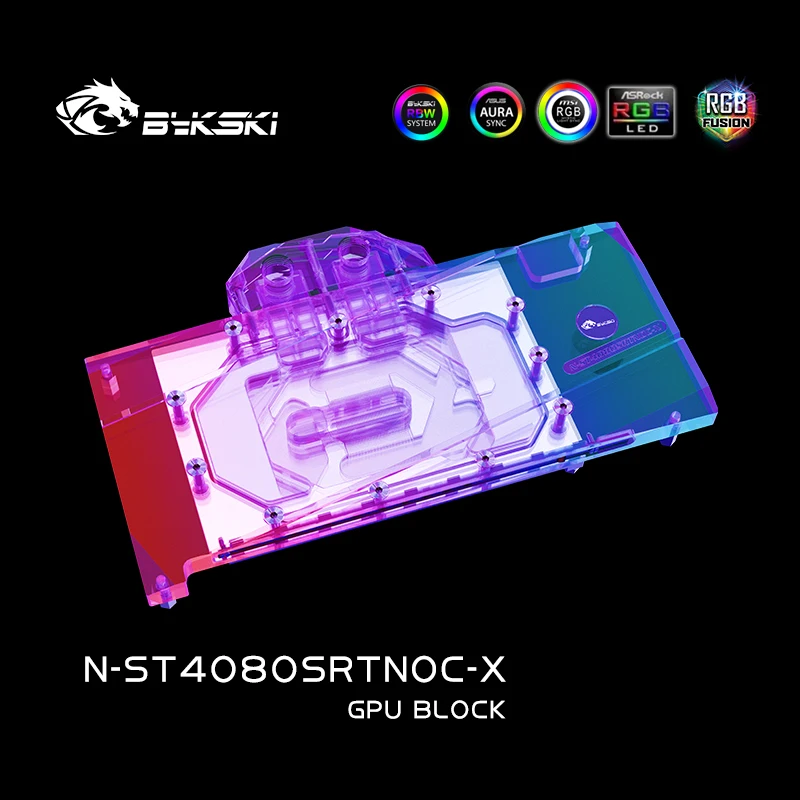 Rtx 4080 Super 16Gb - Bloco de GPU Bykski N-ST4080SRTNOC-X para