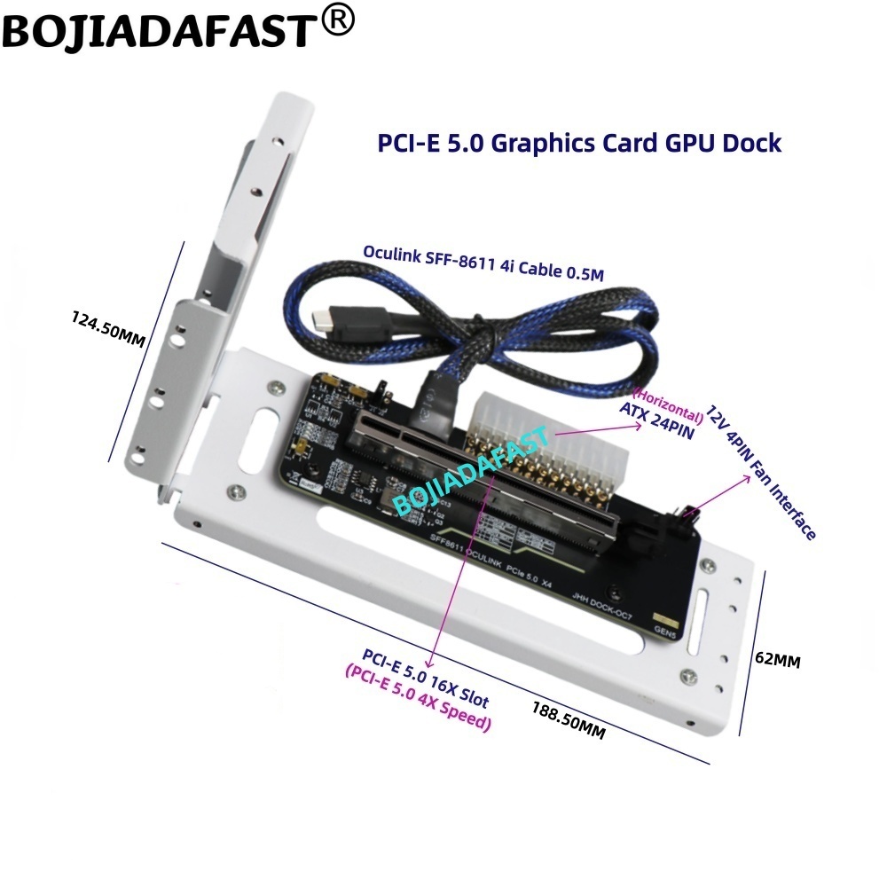 Placa Adaptadora PCI-E 5.0 16X - Oculink Egpu Dock Graphics Card avaliação e preço