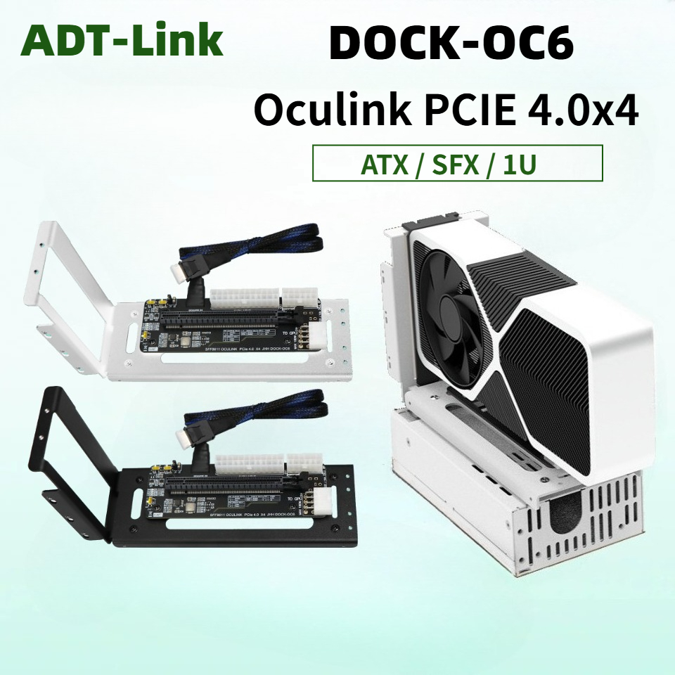 Dock EGPU Oculink Branco e Pre - Oculink Egpu Dock Graphics Card avaliação e preço